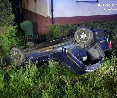 Jastrzębie Zdrój. Krok od tragedii. Dachowanie na Pszczyńskiej