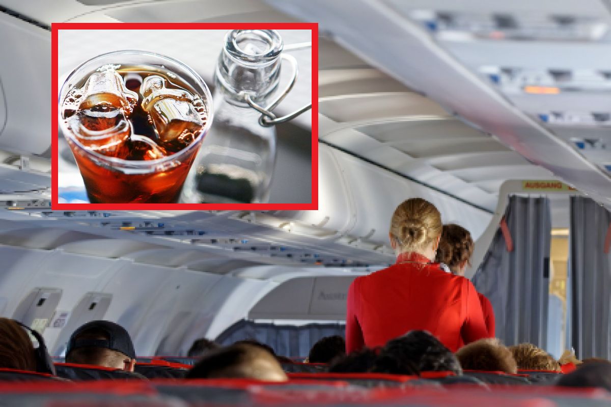Kostki lodu do napoju w samolocie — dlaczego lepiej z nich zrezygnować?