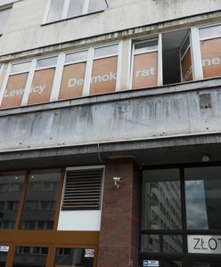 Warszawa. "Ślady strzału" na szybie biura SLD. Policja wskazuje na broń pneumatyczną