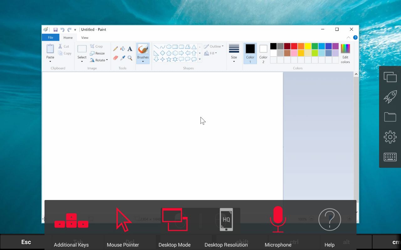 Paint z Windowsa 10 na tablecie