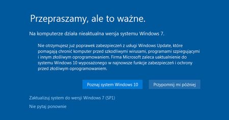 Ostatnie godziny na pozyskanie Windows 10. Za darmo tylko do soboty w południe