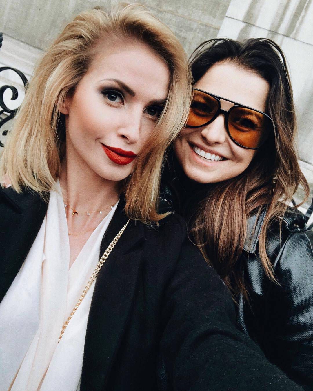 Anna Lewandowska i Paula Jagodzińska na Paris Fashion Week