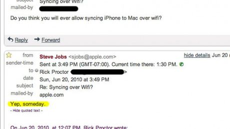 Steve Jobs: Synchronizacja przez Wi-Fi  nadejdzie „kiedyś” 1
