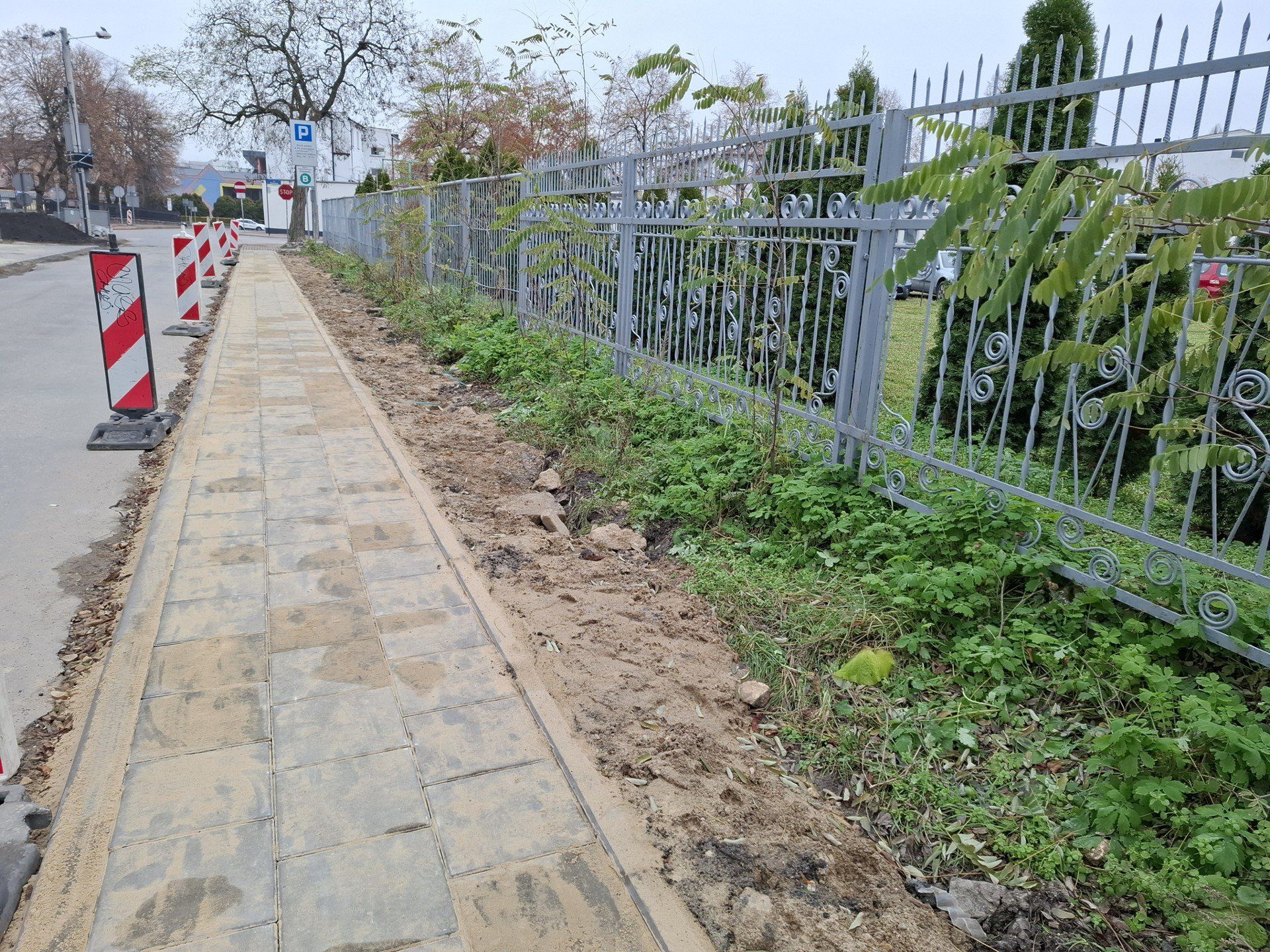 Ulica Mielczarskiego w Częstochowie w czasie remontu