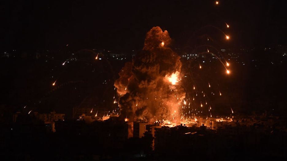 Israeli army attacks continue on Dahieh, south of Beirut
BEIRUT, LEBANON - OCTOBER 6: Smoke and flames rise among the residential buildings following an Israeli attack on Dahieh region in Beirut, Lebanon on October 6, 2024. (Photo by Houssam Shbaro/Anadolu via Getty Images)
Anadolu
israeli attack, explode, lebanon, capital, flames, dahiyeh, residential buildings, explosion, spark, attack
