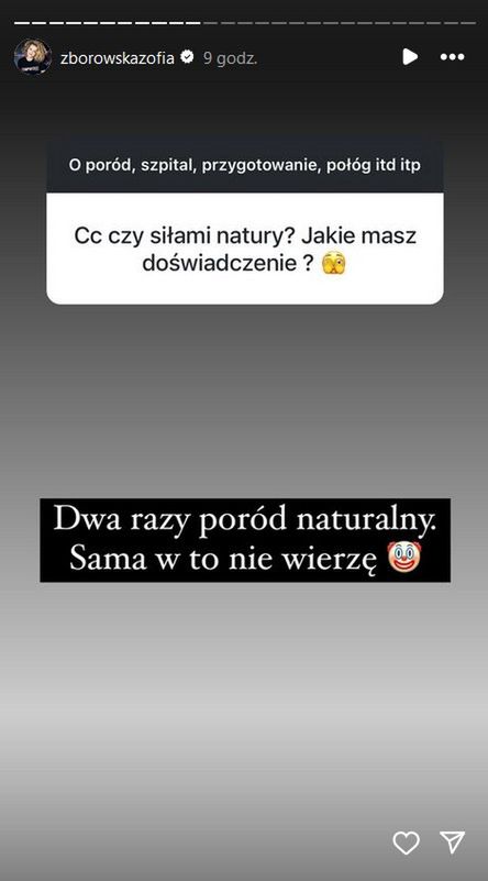 Zofia Zborowska dwa razy rodziła w sposób naturalny