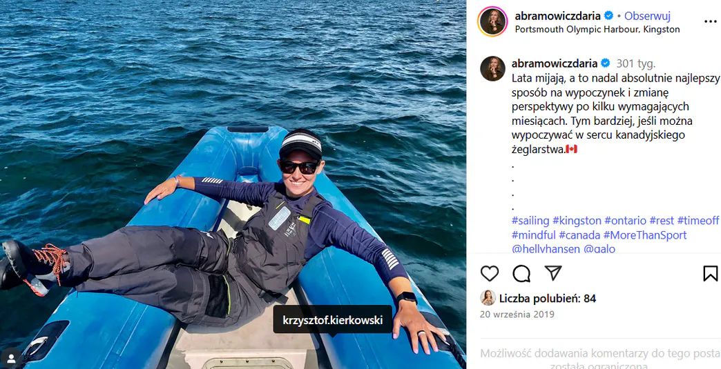 Daria Abramowicz o mężu