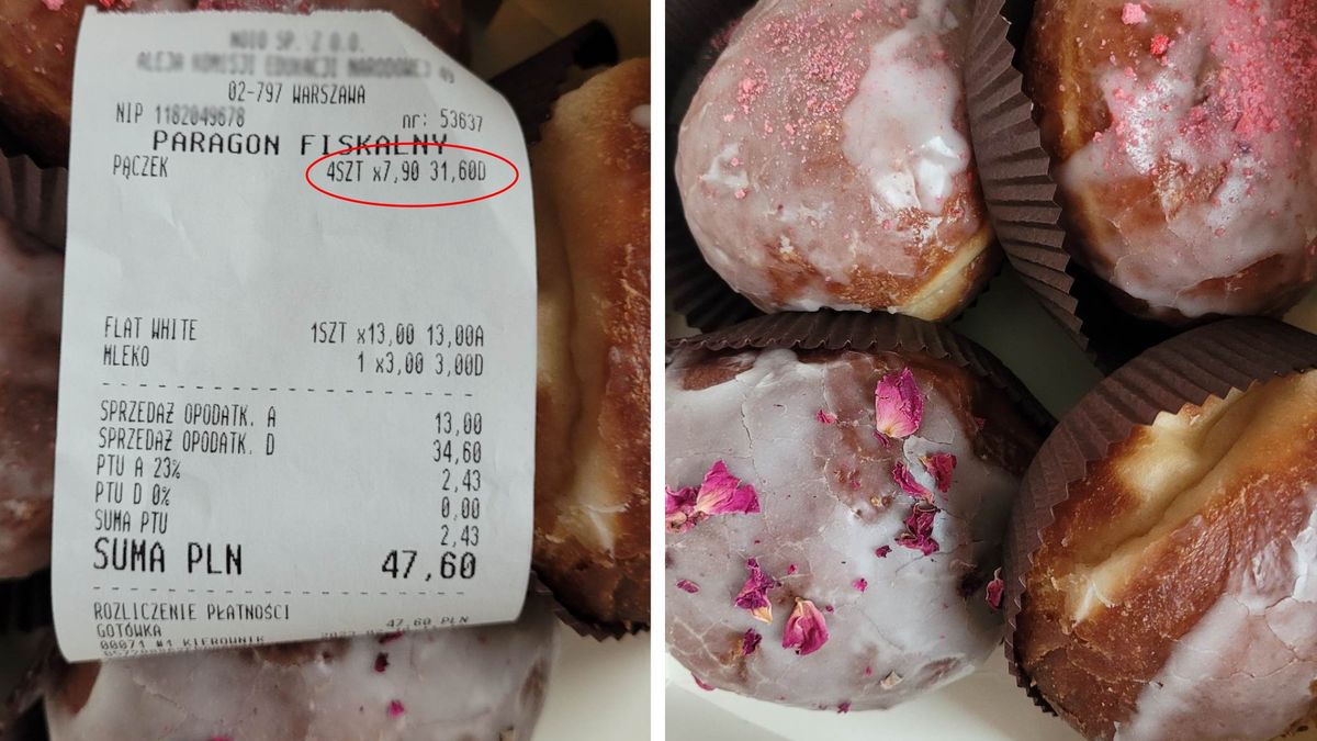 Kupiła pączki w Warszawie. Złapała się za głowę