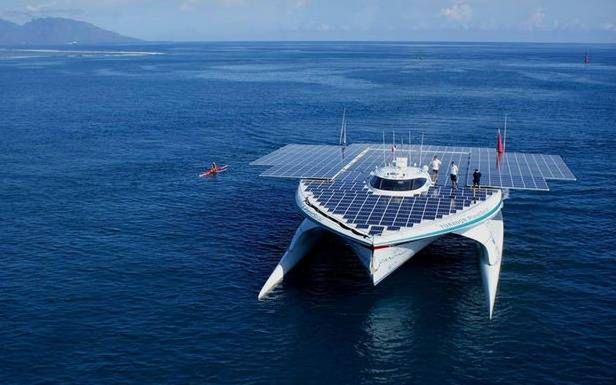 Zasilany energią słoneczną statek Tûranor PlanetSolar zakończył rejs dookoła świata