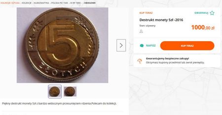 Pięciozłotówka może być warta 1000 zł. "Warto przejrzeć portfel"