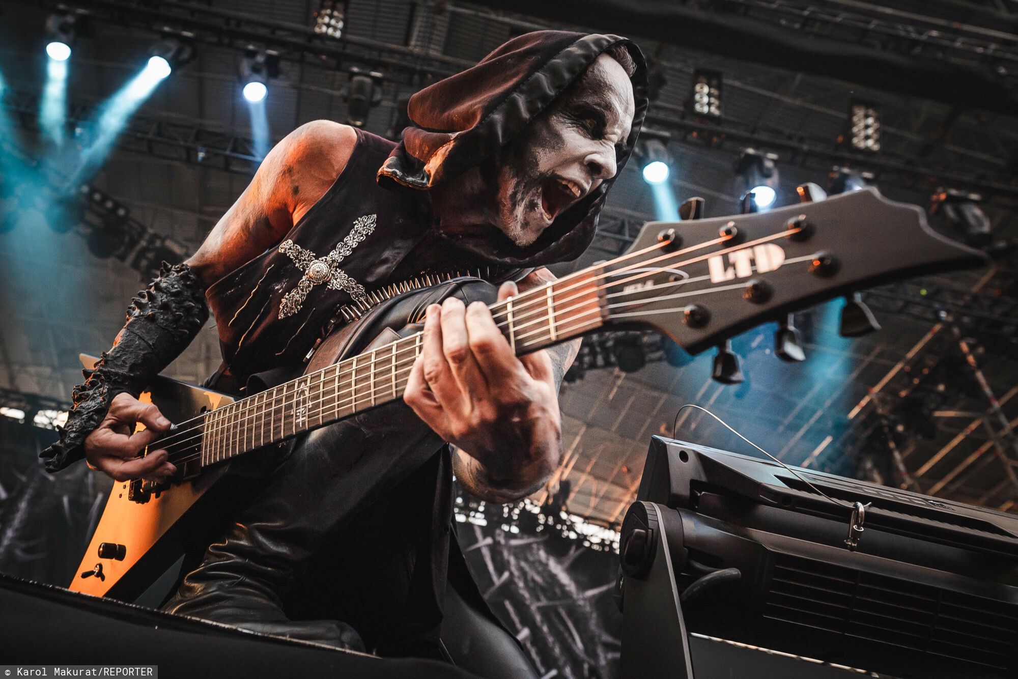 Koncert zespołu Behemoth na Mystic Festivalu. Nz. Adam Nergal Darski
