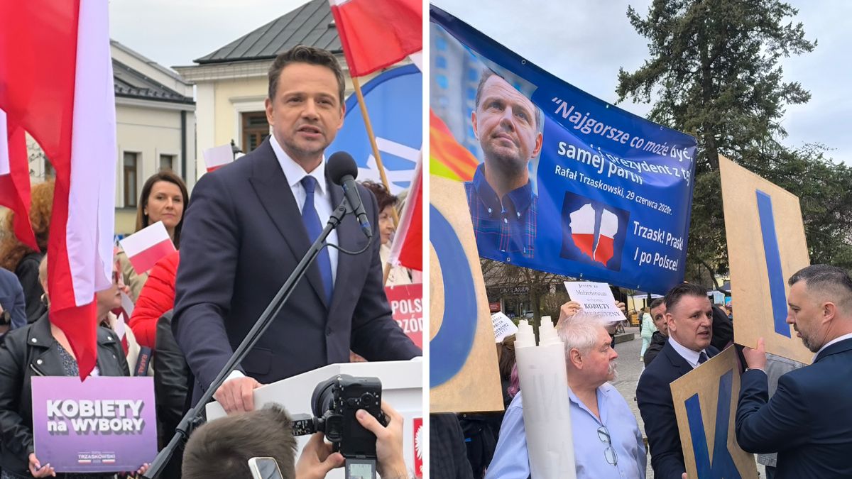 Wiec Rafała Trzaskowskiego w Białej Podlaskiej