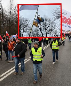Rolnicy powiesili Kaczora Donalda