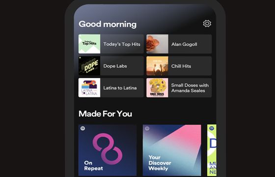 Spotify odświeża wygląd. Nowy ekran główny ułatwia dostęp do ulubionych utworów