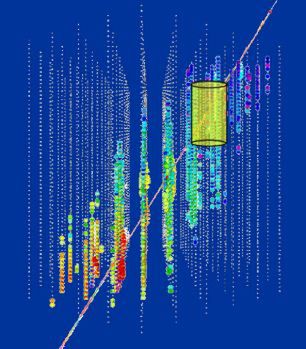 Detekcja neutrin w IceCube (Fot. wikicommons)