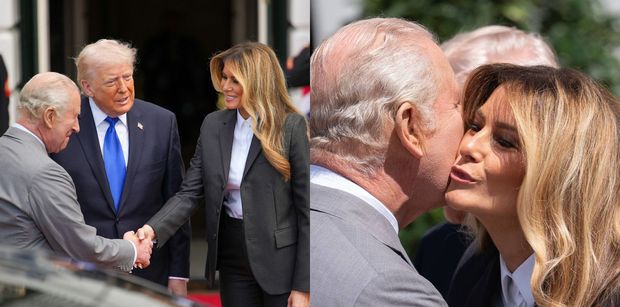 Ekspertka od czytania z ruchu warg wyjawiła, co Melania Trump SZEPNĘŁA królowi Karolowi III do ucha. Miło?