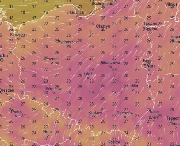 Prognoza pogody na najbliższy tydzień