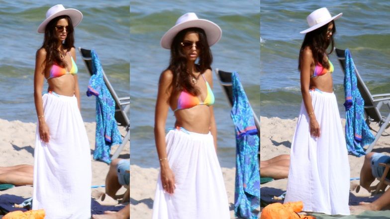 Klaudia El Dursi wypoczywa na plaży w Chałupach