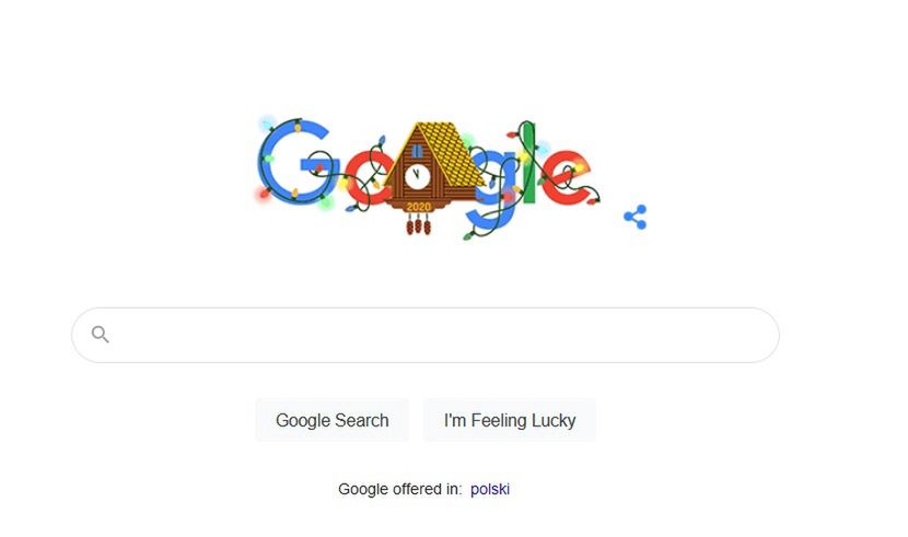 Sylwester 2020 w Google Doodle
