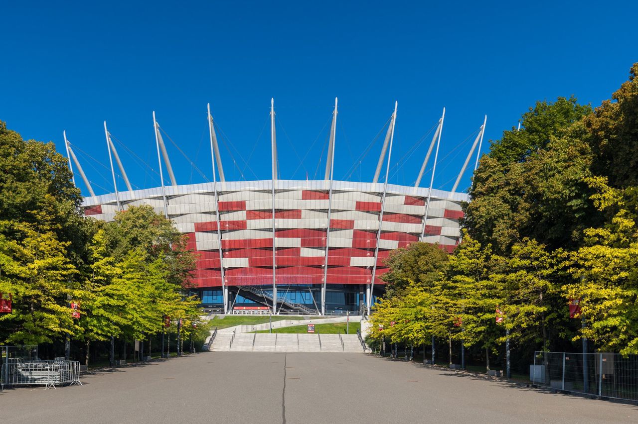 Warszawa. Stadion Narodowy zostanie podświetlony w barwach Białorusi