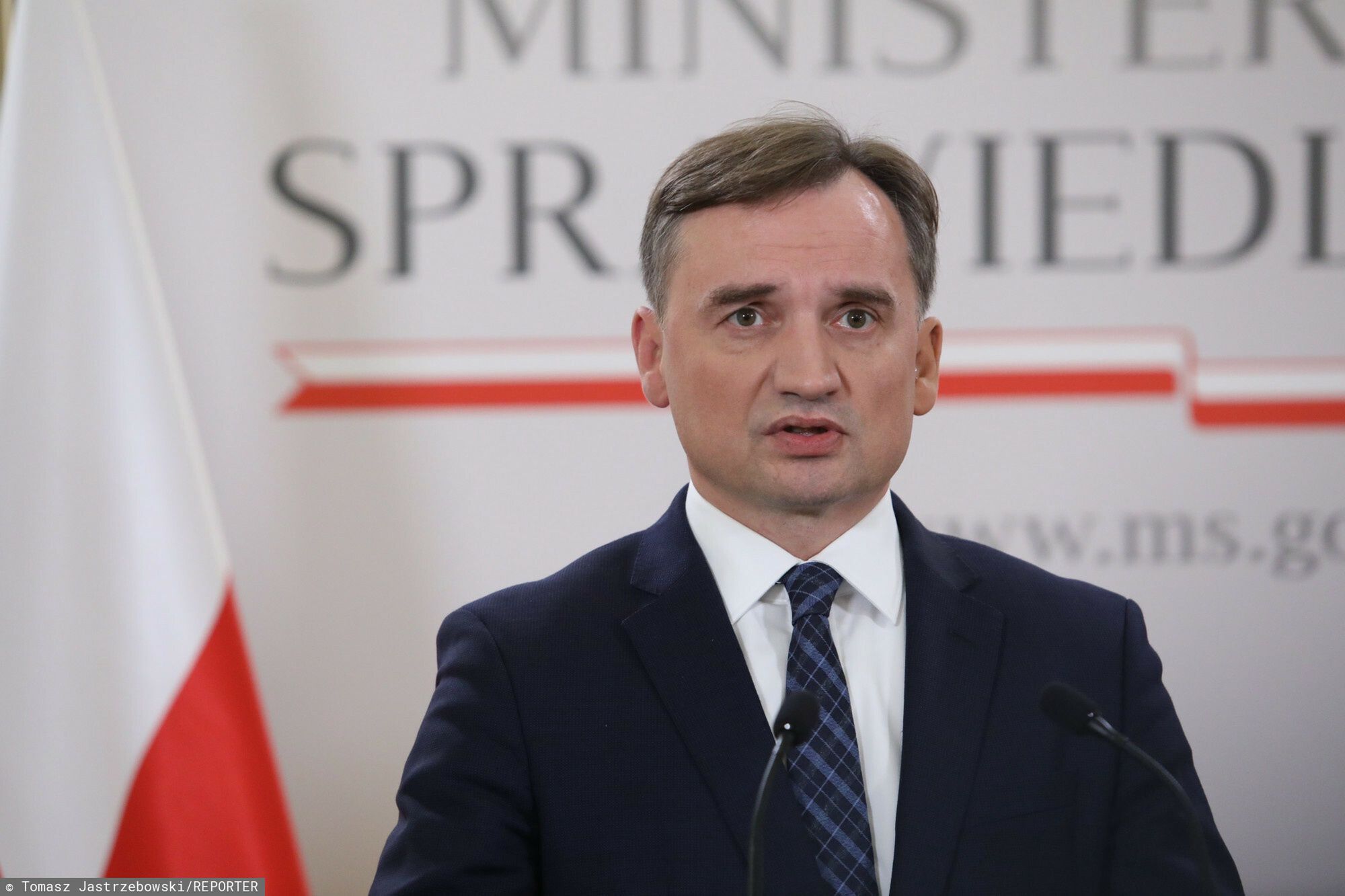 Zbigniew Ziobro o raporcie Komisji Europejskiej o praworz?dno?ci
13.07.2022 Warszawa Konferencja ministra sprawiedliwosci Zbigniewa Ziobry nt raportu Komisji Europejskiej o praworzadnosci 
fot Tomasz Jastrzebowski/REPORTER
n/z: Zbigniew Ziobro
Tomasz Jastrzebowski/REPORTER
