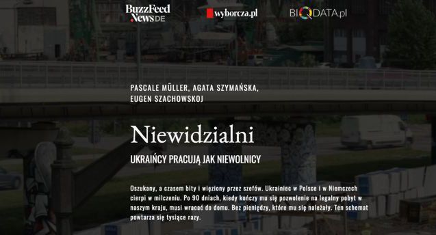 Wyborcza.pl publikuje polsko-niemiecki reportaż multimedialny o wyzysku Ukraińców przez pracodawców