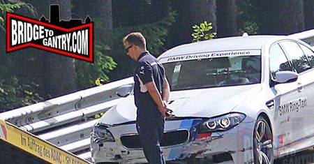 BMW M5 Ring Taxi rozbite na torze Nürburgring