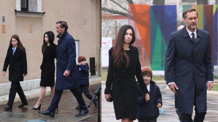 Marta Kaczyńska z mężem i dziećmi