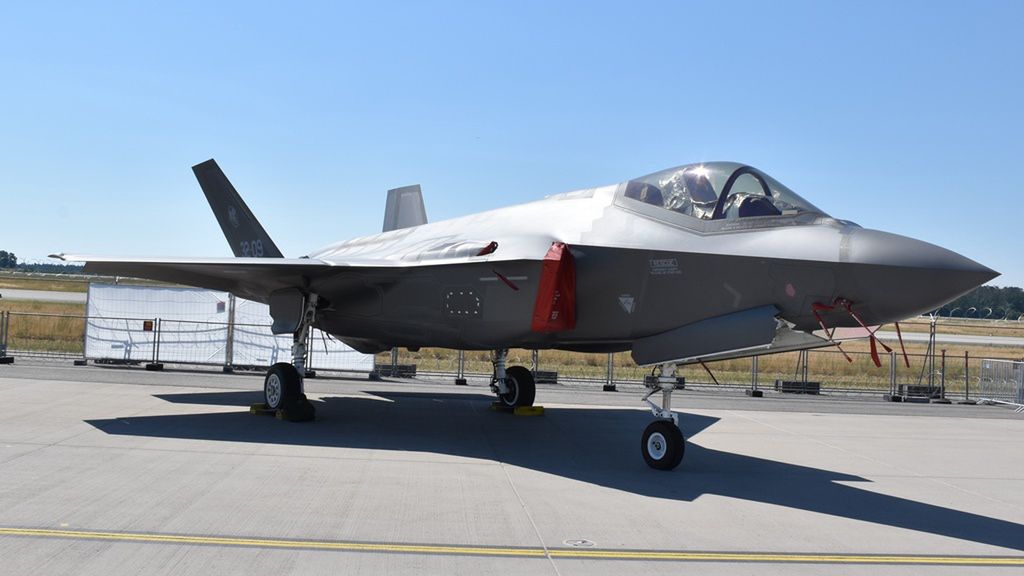 Myśliwiec F-35A włoskich sił powietrznych