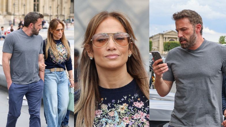 Jennifer Lopez i Ben Affleck w Luwrze