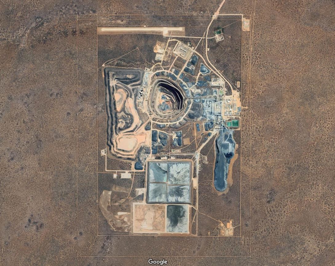 Kopalnia Karowe na Google Maps