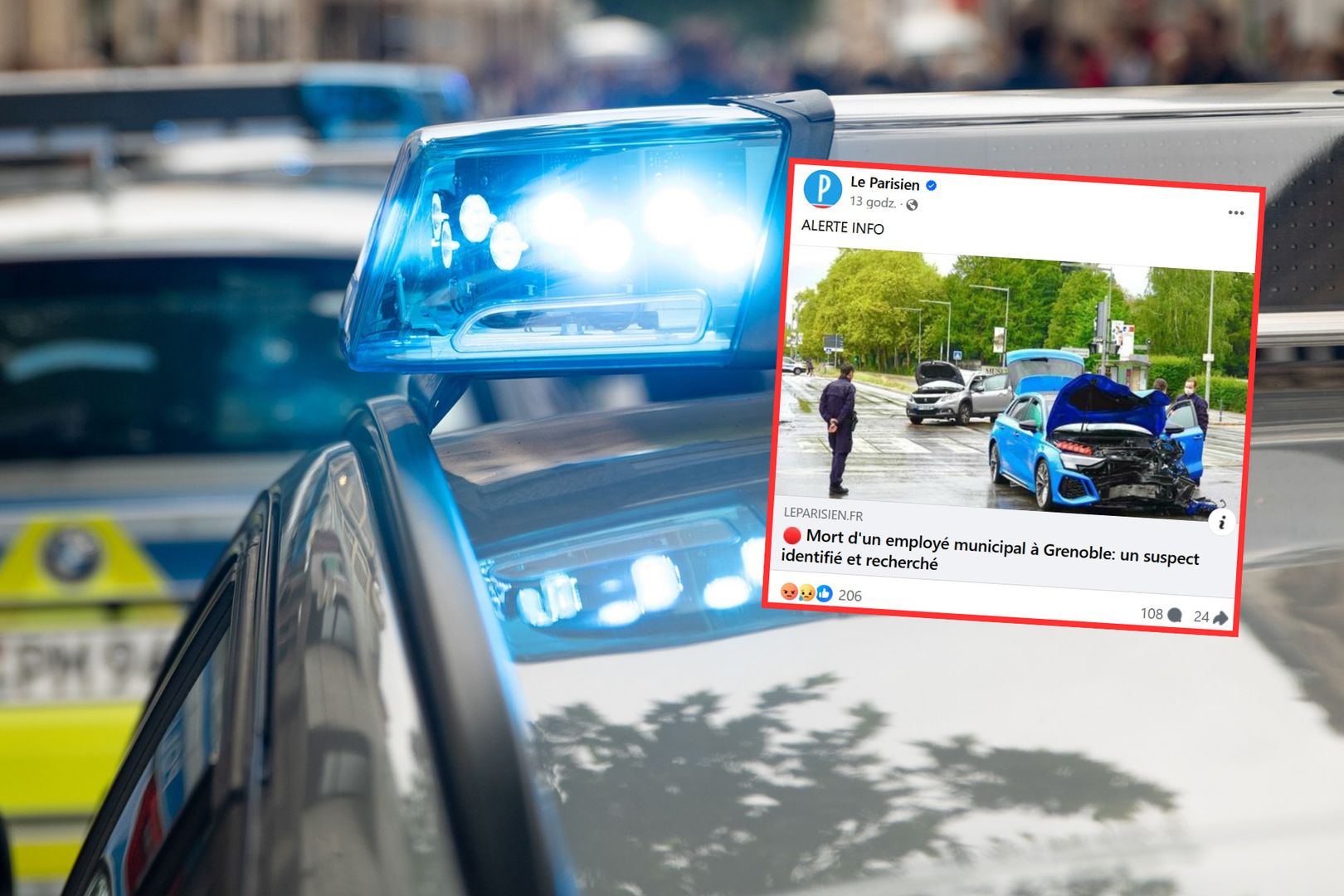 Do scen jak z filmu akcji doszło we francuskim mieście Grenoble. Sprawcy zabójstwa wciąż nie zatrzymano 