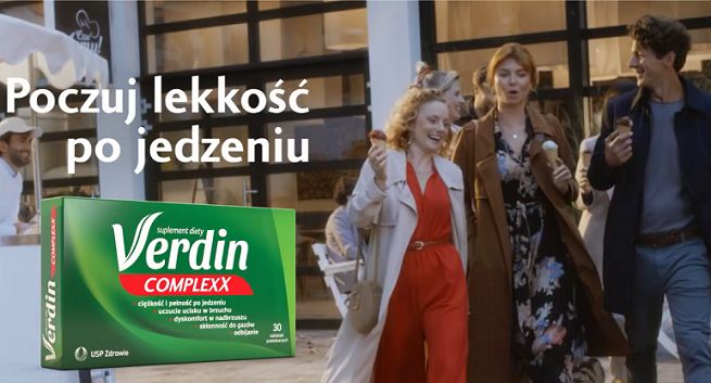 „Poczuj lekkość po jedzeniu” w kampanii Verdin Complexx (wideo)
