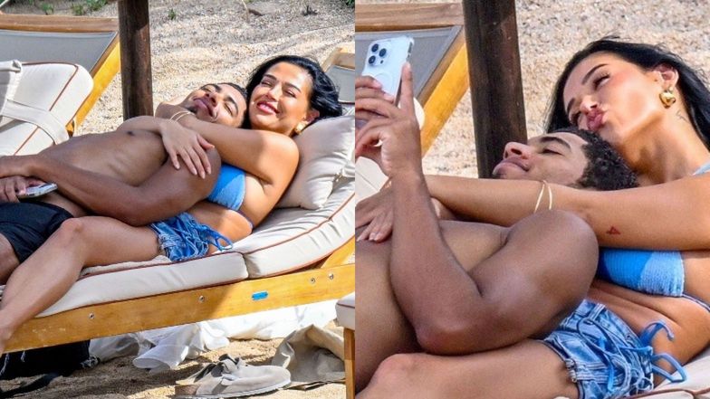 Jude Bellingham obściskuje się z partnerką na leżaku