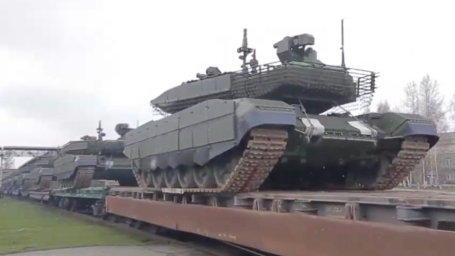 T-90M zmierzające do Ukrainy