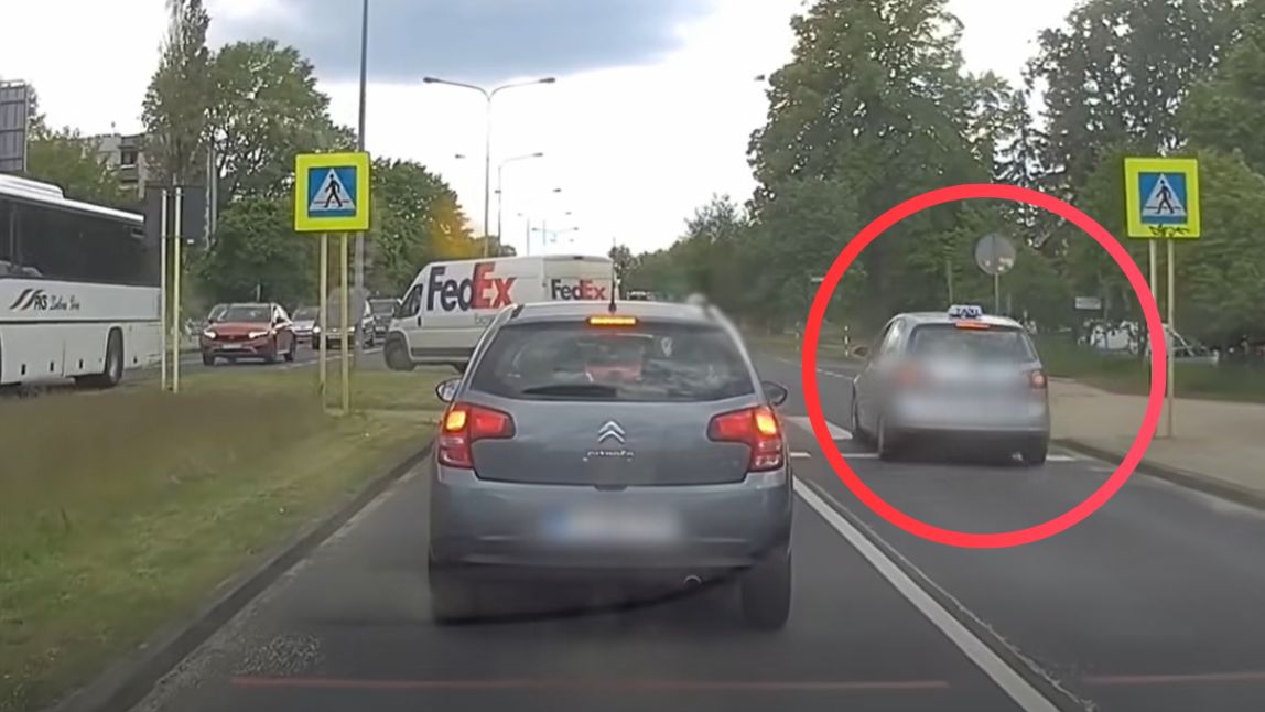 Niebezpieczna sytuacja na drodze
