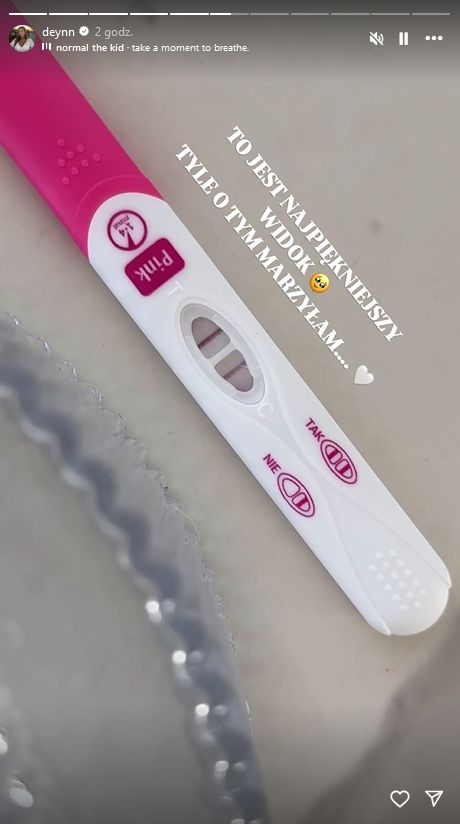 Deynn pokazała zdjęcia USG i test ciążowy
