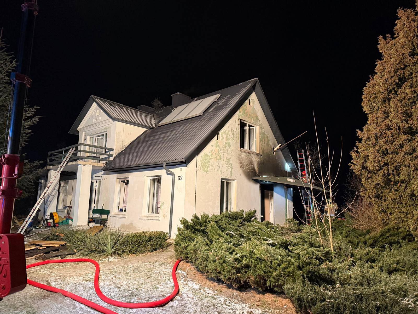 Wybuch gazu w domu jednorodzinnym