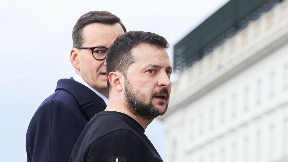 Prezydent Ukrainy Wołodymyr Zełenski i premier Mateusz Morawiecki