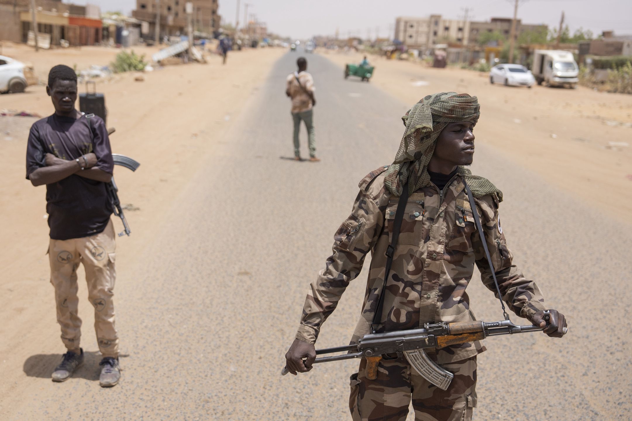 Patrol na ulicach Omdurmanu, największego miasta w Sudanie