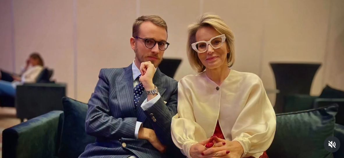 Paulina Smaszcz z synem Franciszkiem