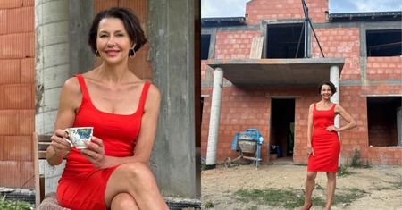 Anna Popek z filiżanką w dłoni pozdrawia z budowy nowego domu: "Przede mną duże wyzwanie" (ZDJĘCIA)
