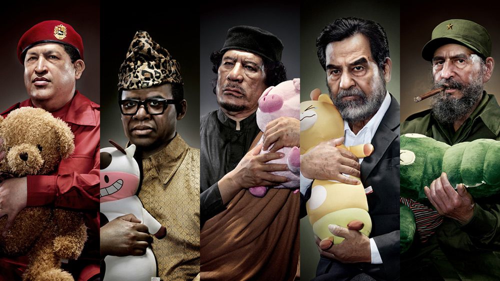 Photoshop przełamuje granice. Groźni przywódcy z pluszakami 1