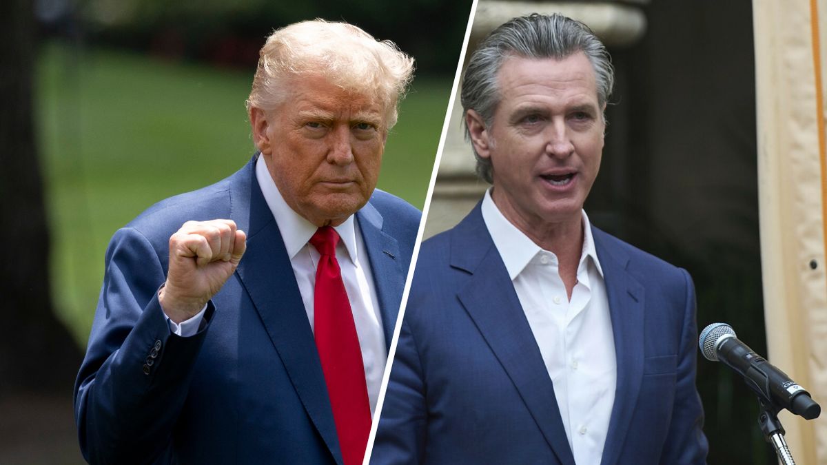 Trump uderza w Newsoma