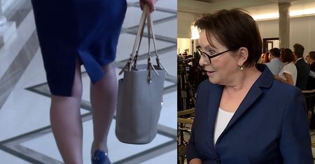 Ewa Kopacz w Sejmie: "Nie mam słabości do torebek"