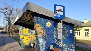 Obrowo: Tajemniczy artyści odmienili przystanki