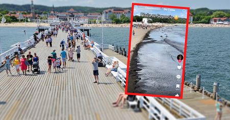 Nagranie z sopockiej plaży krąży po sieci. Ludzie przecierają oczy