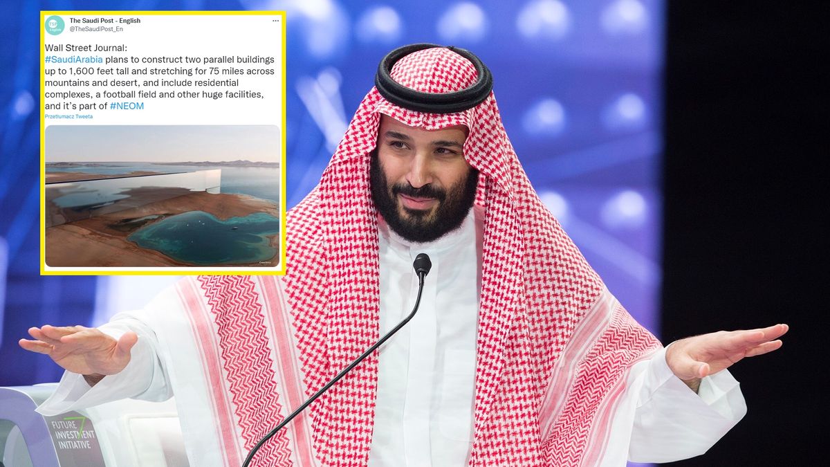 Na pomysł na futurystyczne miasto wpadł książę Mohammed bin Salmana