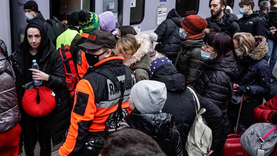 Uchodźcy z Ukrainy. Wrocław, marzec 2022 r.