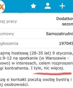 Jest praca na Bemowie. "Hostessa do rozpraszania uwagi kontrahenta"